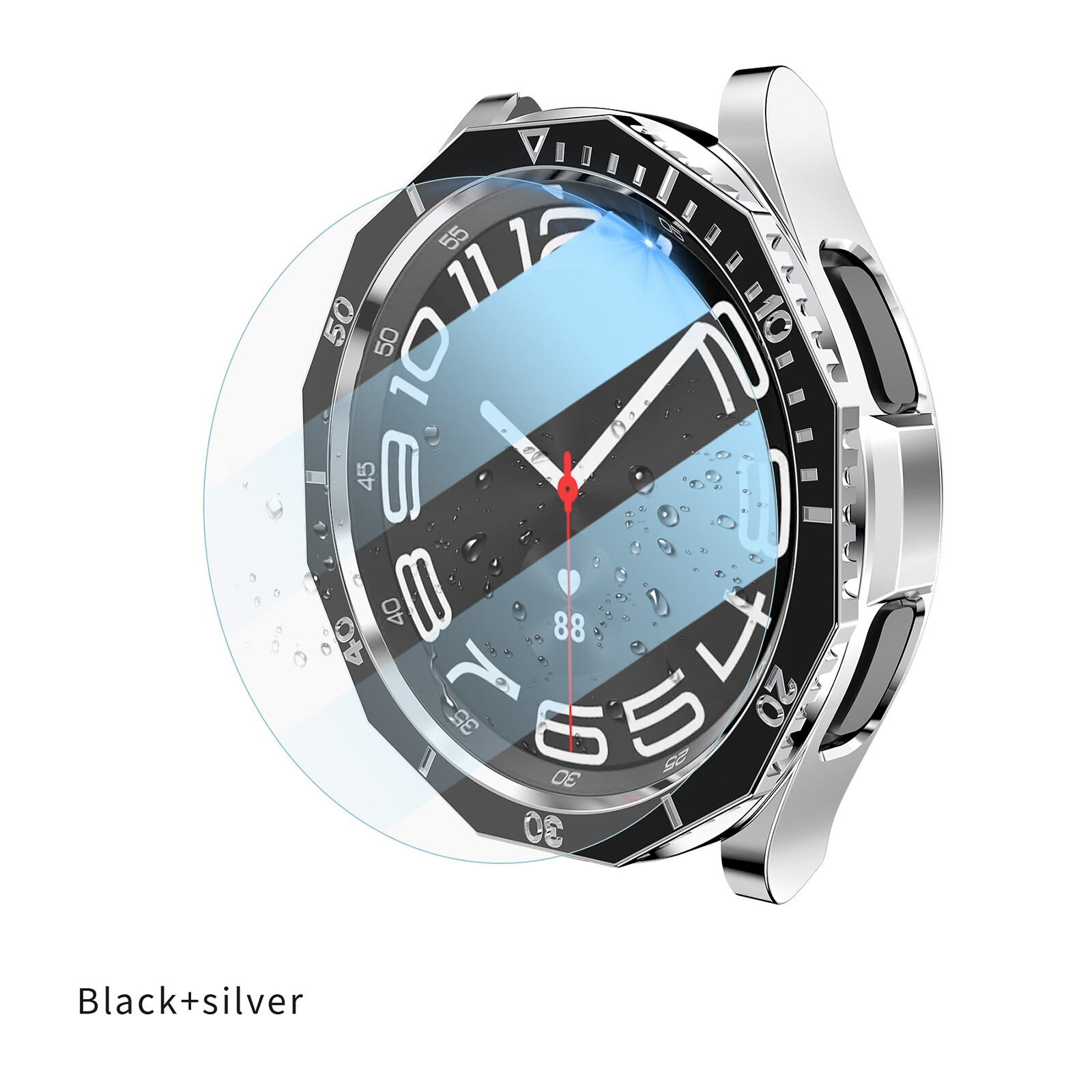 Protective Case with Tempered Film for Samsung Galaxy Watch6 Classic R950/R960