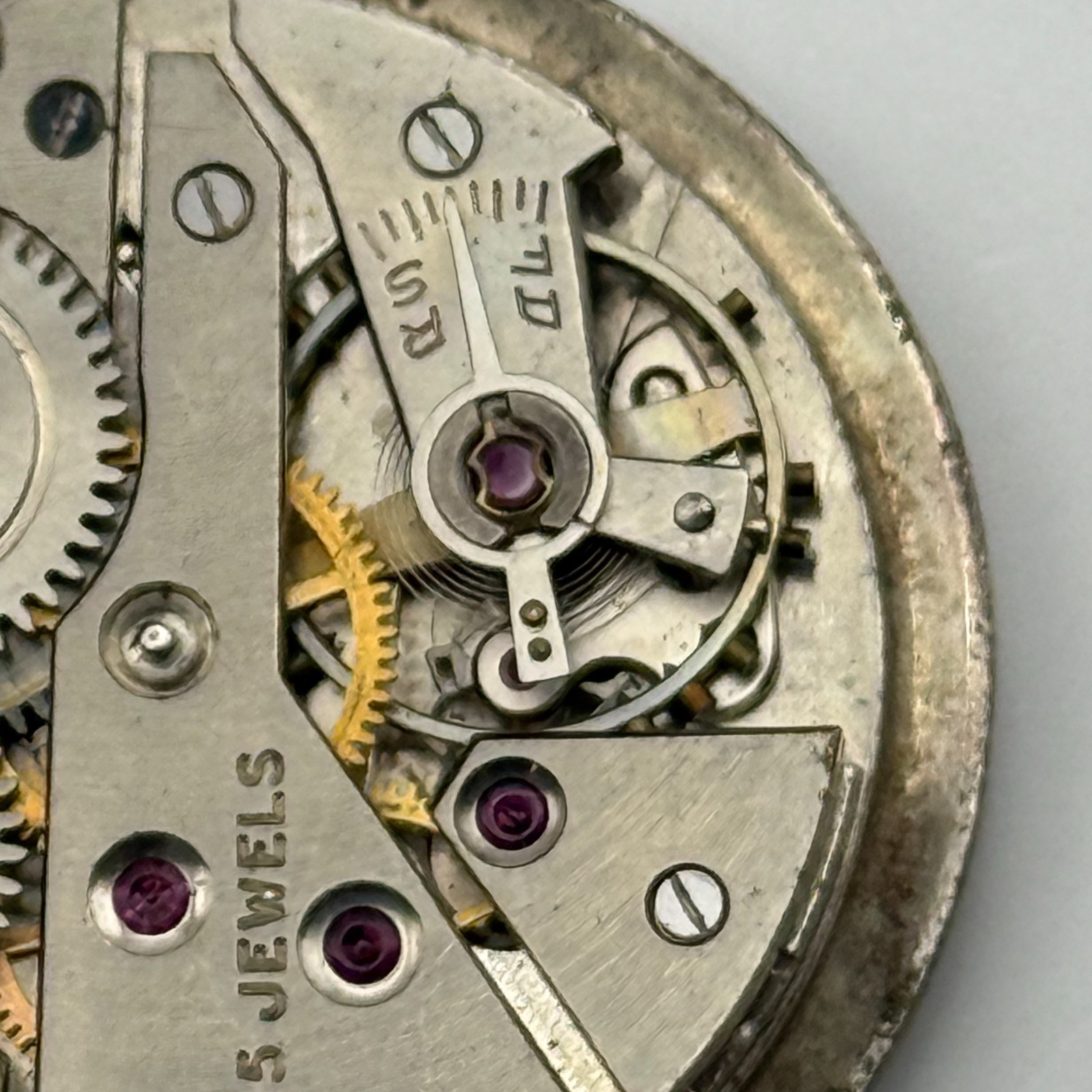 AS 1203 ? Watch Movement A. Schild 15 Jewels Swiss Manual Wind Parts Repair 27mm