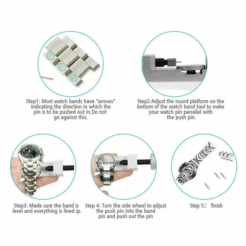 Metal Adjustable Watch Band Strap Bracelet Link Pin Remover Repair Tool