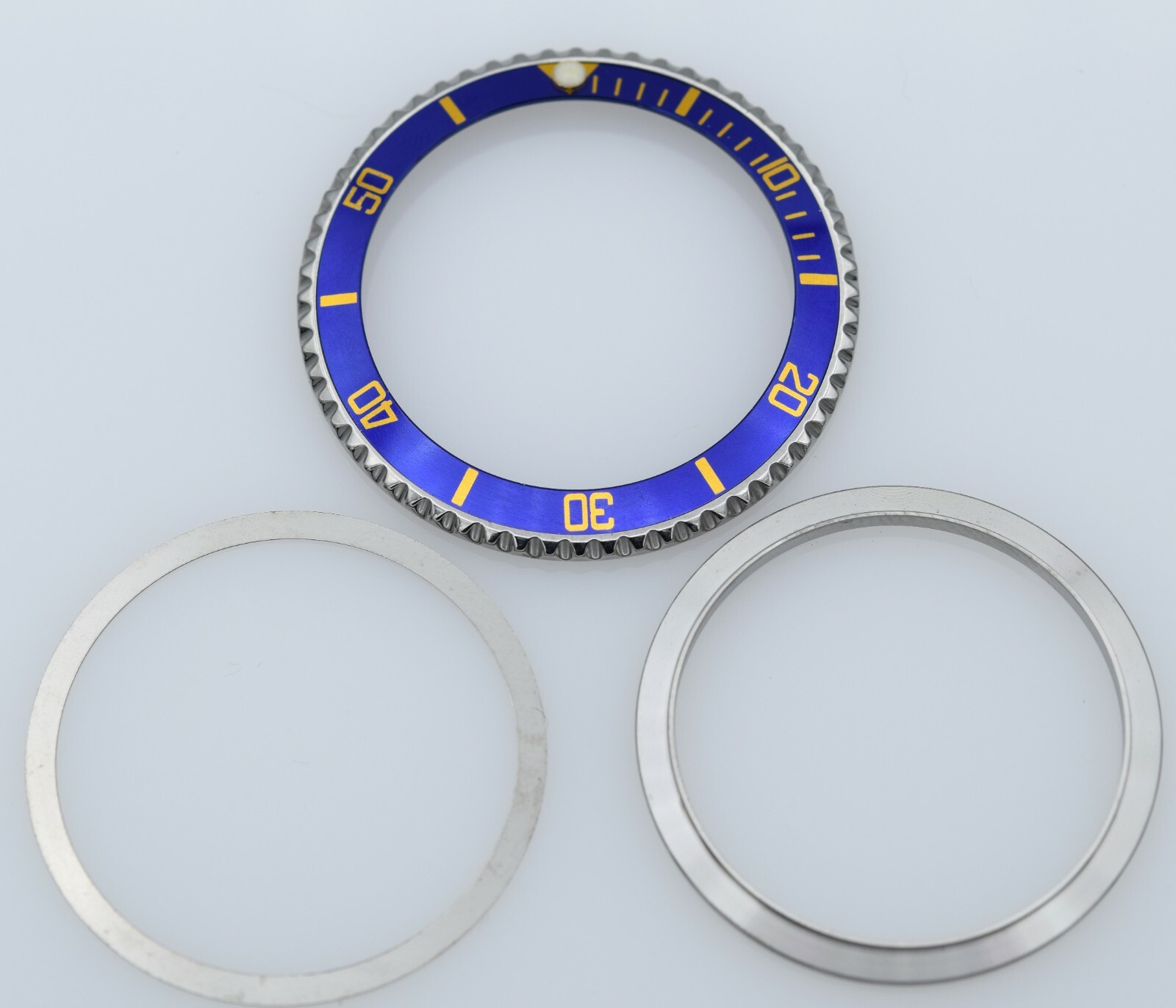 Blue / Gold Insert, Bezel, Spring, Retainer Ring For Rolex Submariner 5513 5512