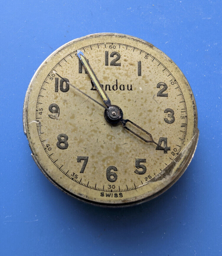 VINTAGE MENS CRAWFORD 17 JEWELS WRISTWATCH MOVEMENT RUNNING