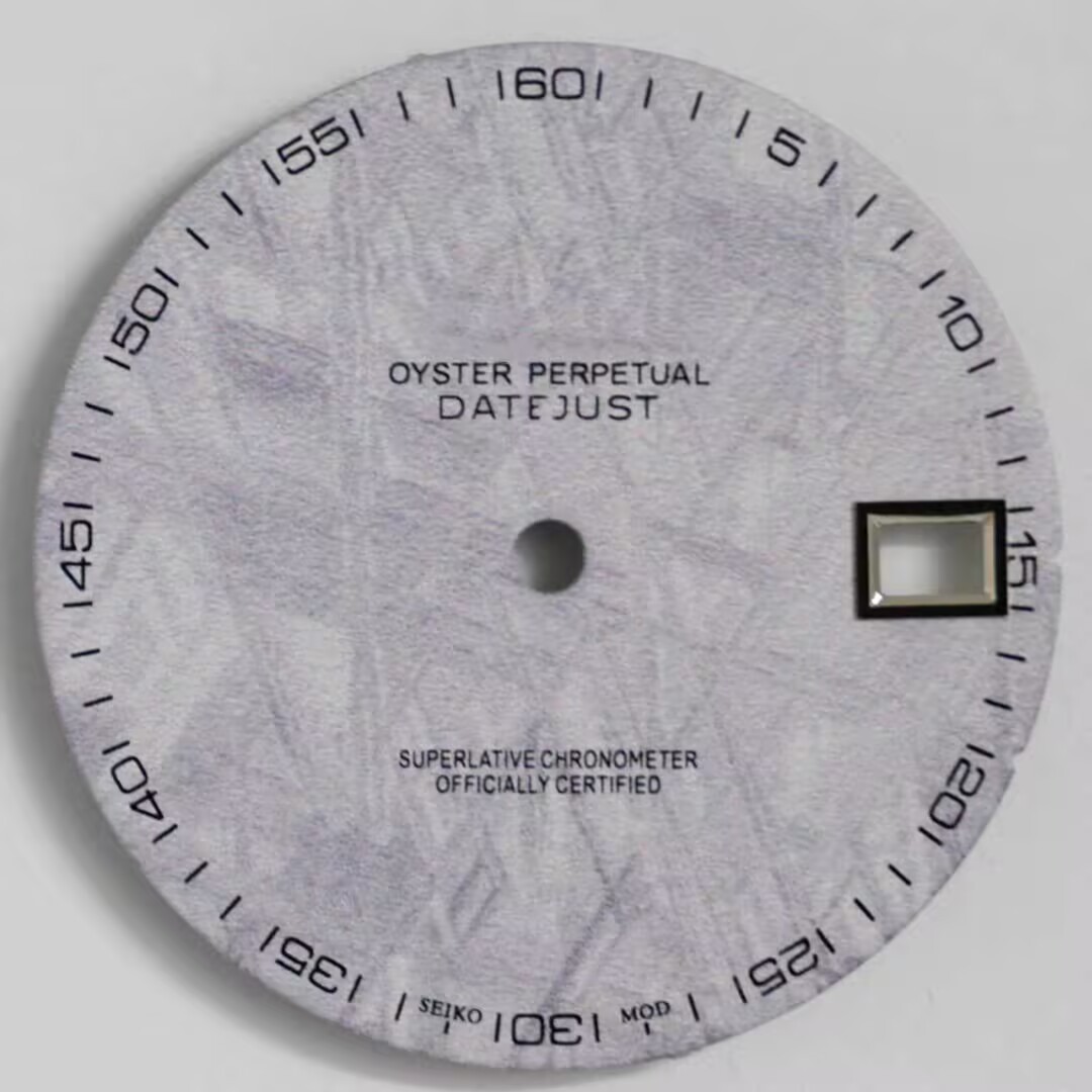 28.5mm 3D printed meteorite face dial dial for NH35 Movement