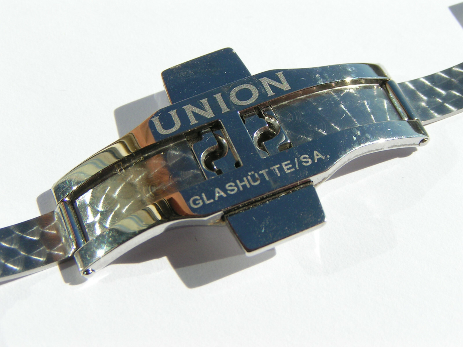 UNION GLASHÜTTE SA Stainless Steel 20mm Deployment Deployant Clasp Buckle I261