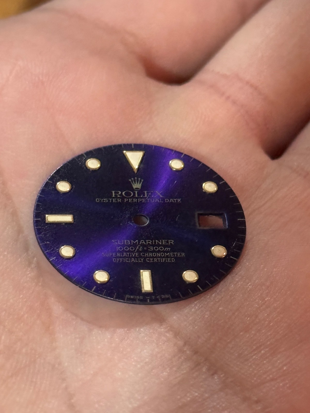 Rolex Ultra-Rare Rolex Submariner Purple / Blue Tritium Dial – Swiss-T 25 – 1661