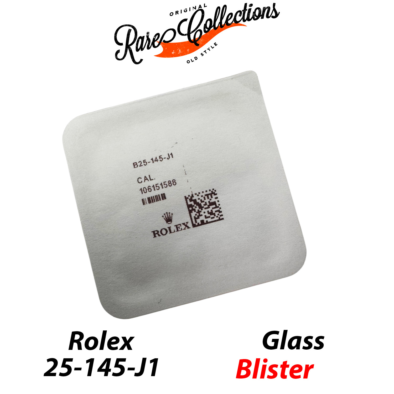 New NOS Blister Plastic Glass for Rolex (code 25-145) Plexy Glass 15000 X1