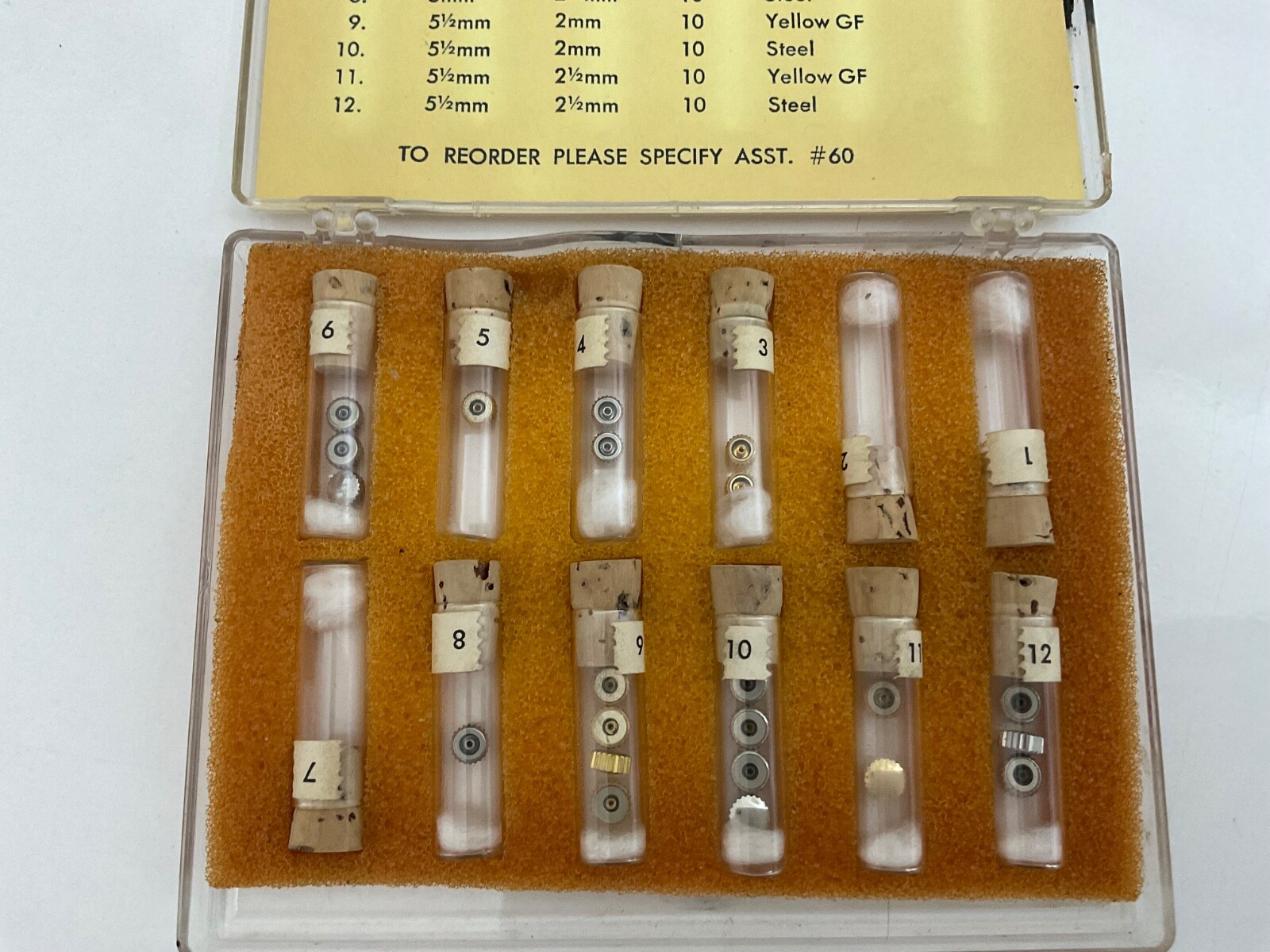 GOLD FILLED AND STAINLESS STEEL “O” RING WATERPROOF CROWNS VARIOUS SIZES