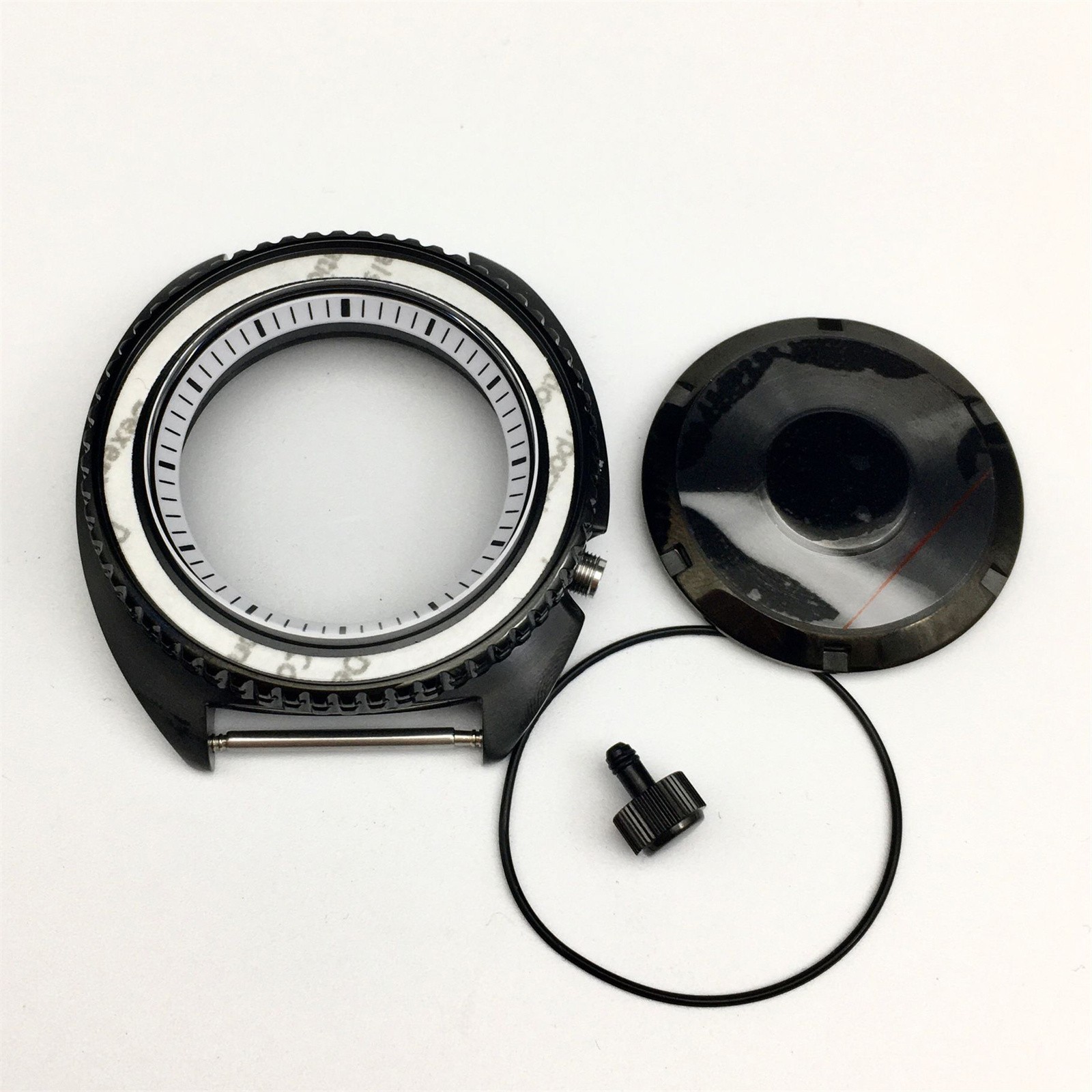 Steel Inner Shadow Watch Case Diving Watch Case for NH35A/NH36A SKX007 Movement