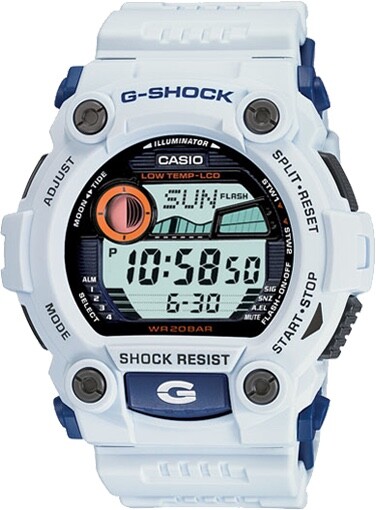 Casio G-Shock G-7900A white resin watch bezel & 4 grey plastic decorative screws