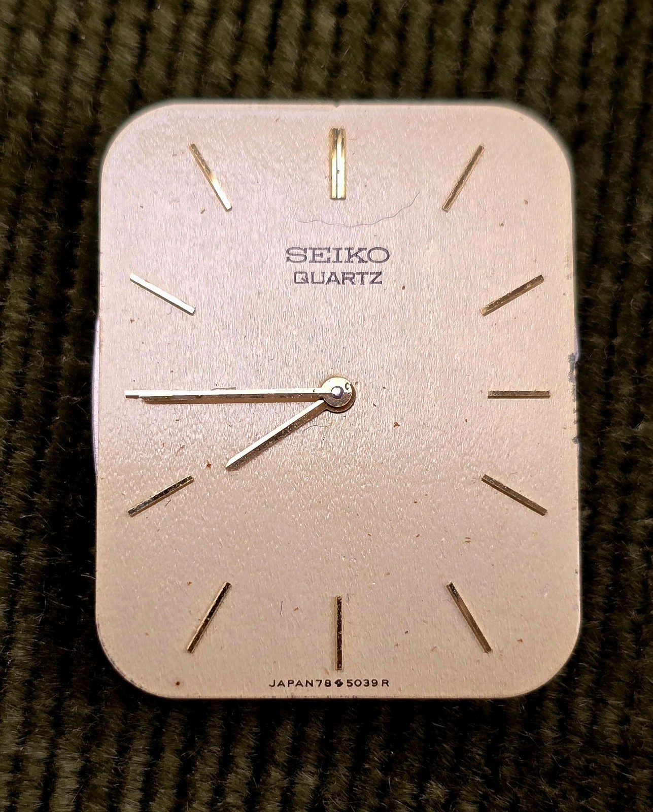 Genuine Seiko 5 Jewel Quartz Watch Movement Dial & Hands 5039R Parts Repair