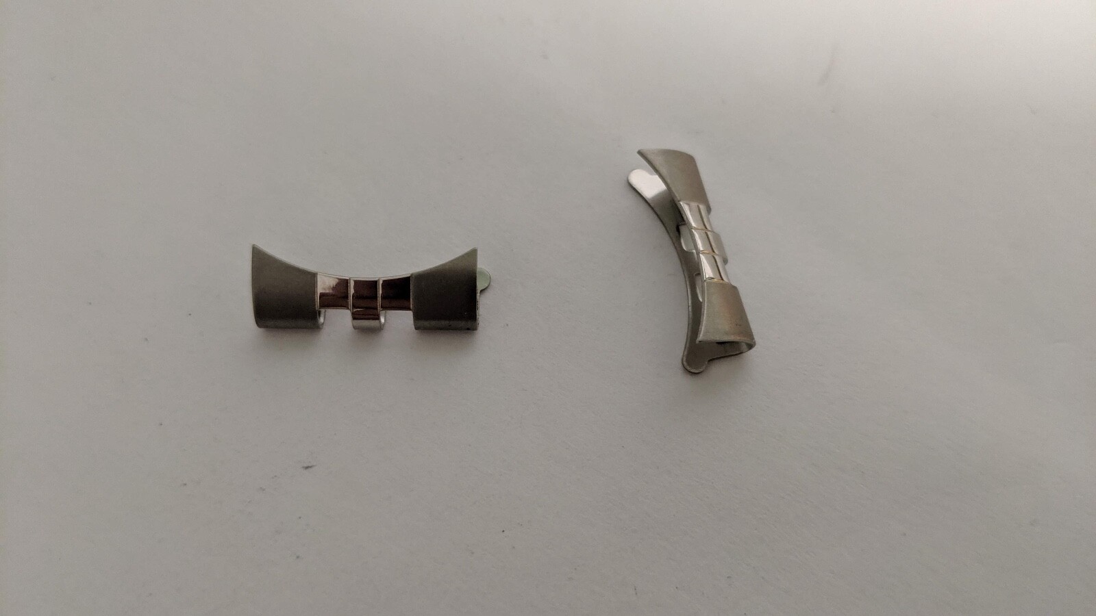 Vintage-END PIECES-CURVED 20mm Link Jubilee Bracelet Stainless Steel for 2