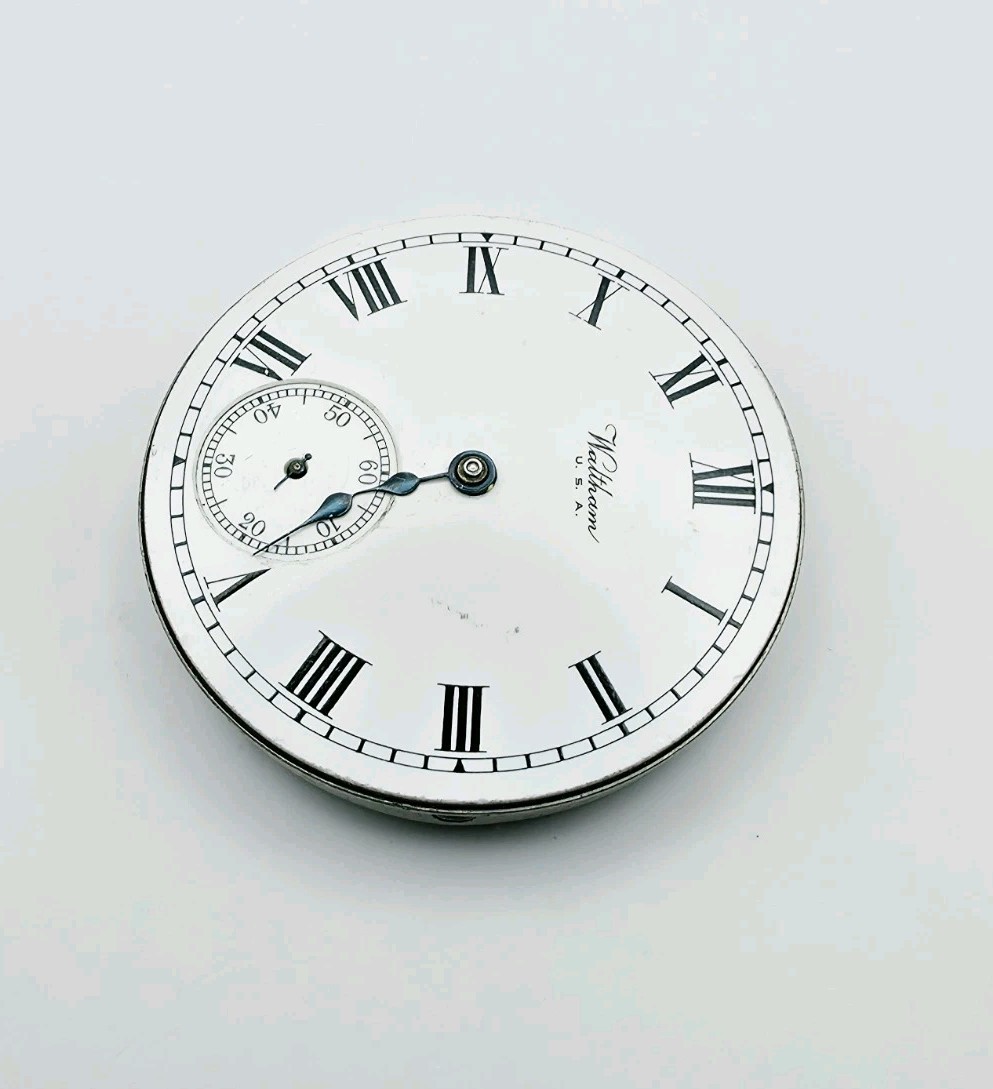 1919 Waltham Model 1908 Grade No. 620 15J 16s Pocket Watch Movement For Repair