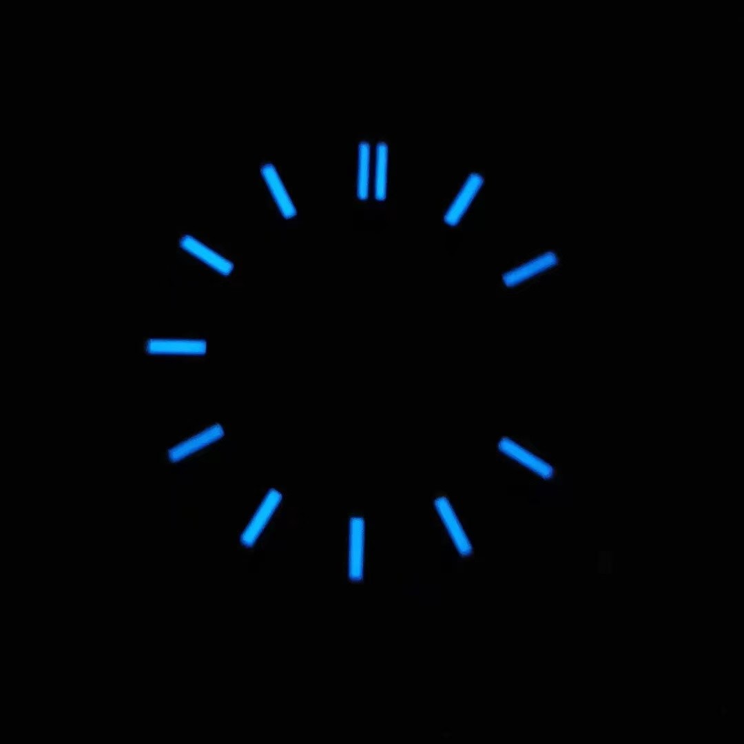 28.5mm Sunburst Watch Dial Green Blue Luminous Date Fit Nh35 Nh36 Movement