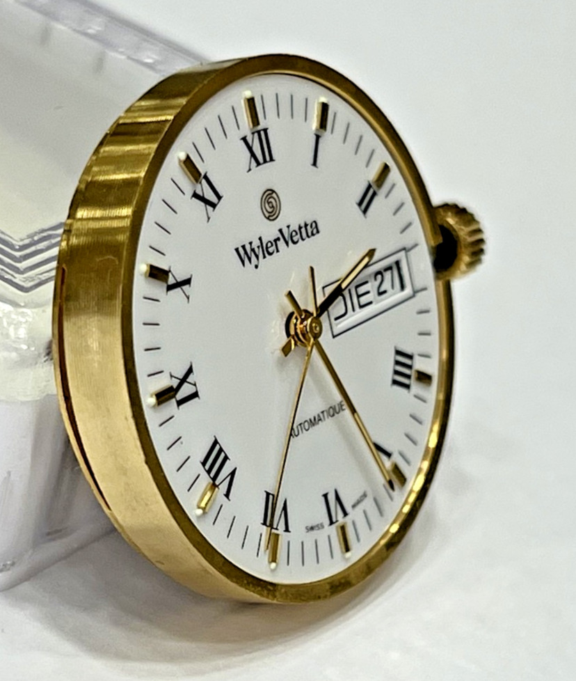 Movement &Dial Automatic Day Date Eta 2836-2 Wyler Vetta 25 Jewels Swiss Running
