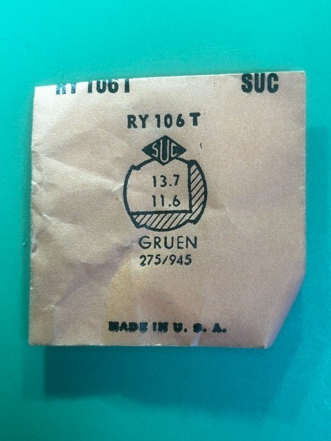 SUC – Standard Unbreakable Watch Crystal – RY – Assortment – NOS – Original