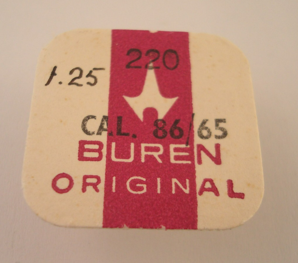 Genuine Buren Watch Part Cal. 86/65 Part – 220 – Fourth Wheel – NOS