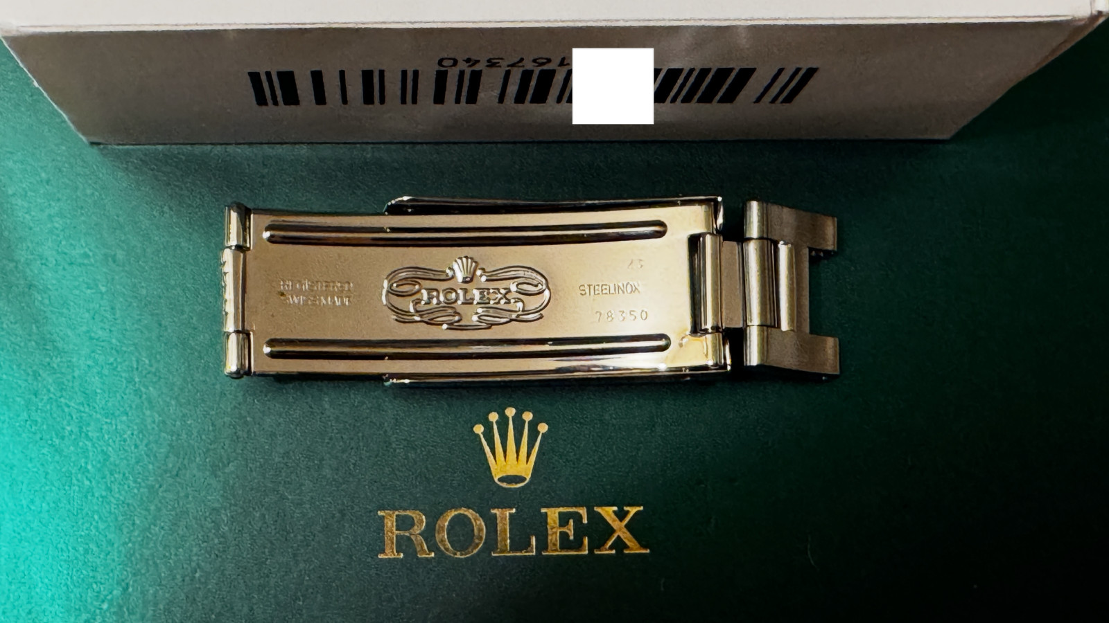Genuine Rolex 78350 Z3 Oyster Bracelet Clasp Buckle Swiss Made Rolex Parts