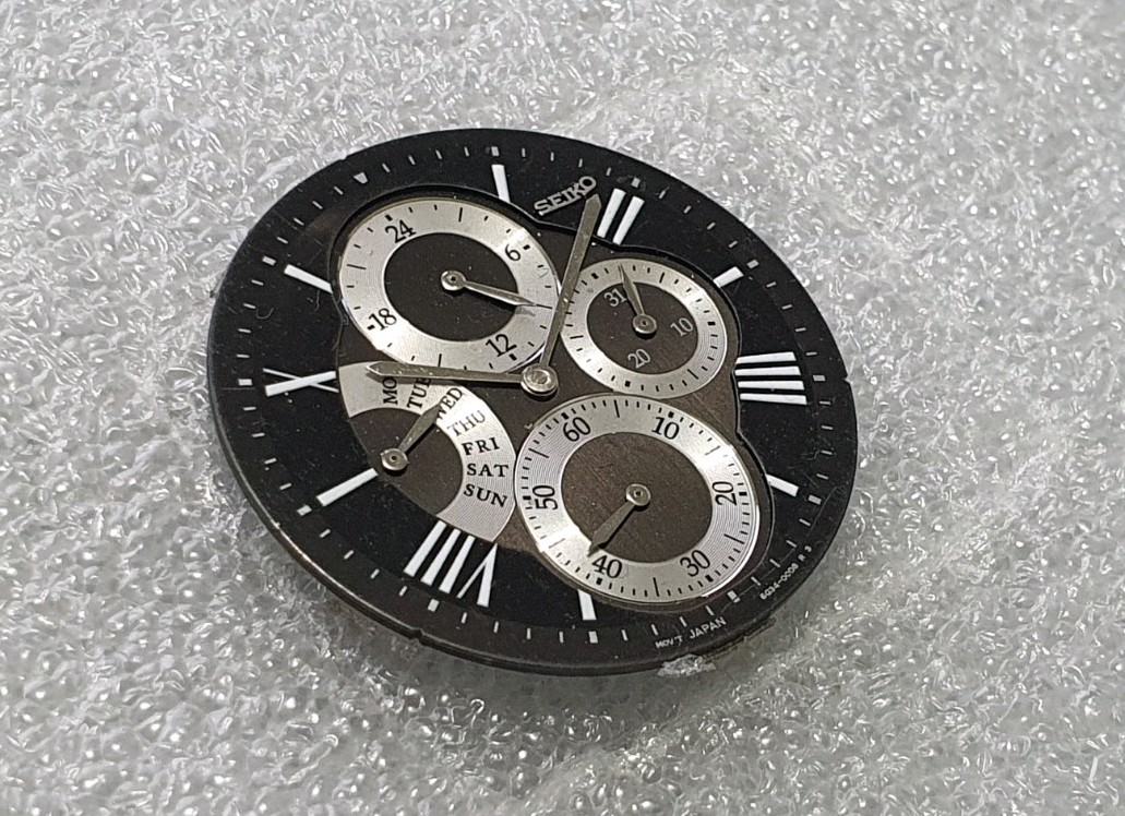 Seiko Chronograph 7T92-0RP8 Watch Dial Part Genuine Seiko Dial Part