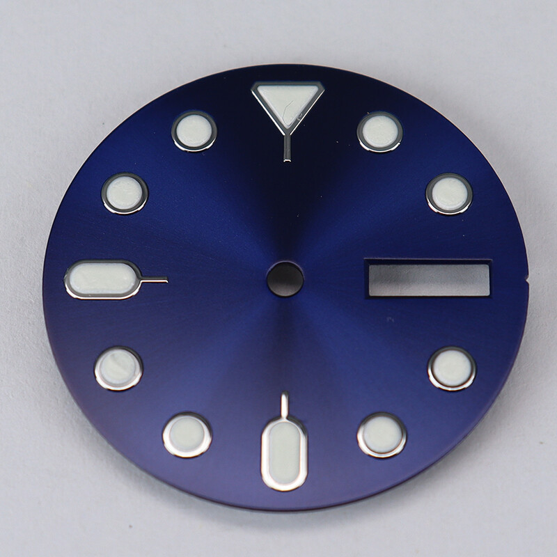 28.5mm Watch dial parts Modifying Seiko SKX007 Diver Mod Week, calendar For NH36