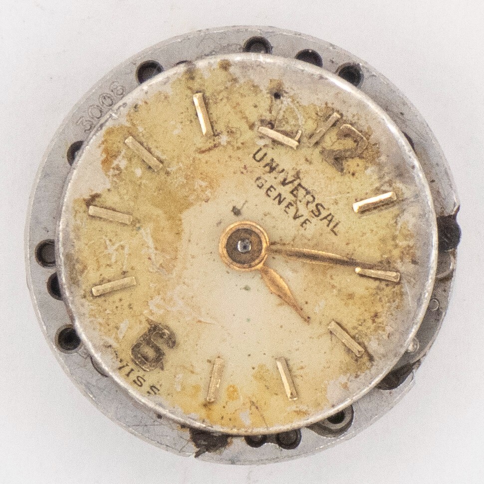 Vintage Universal Geneve Caliber 106 17-Jewel Wristwatch Movement, Good Balance