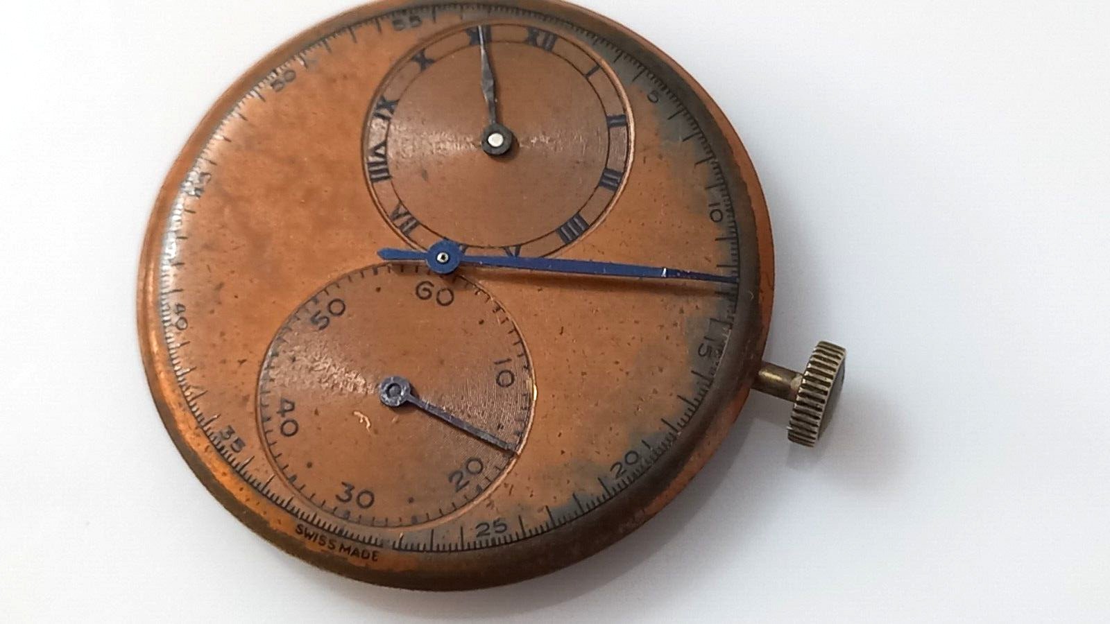 SWISS REGULATOR CAL 200 FHF ( DIAL HANDS & MOVEMENT ) FOR PARTS REPAIR – AS IS