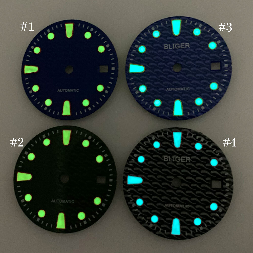 28.5mm Luminous Watch Dial Fit MIYOTA 8215 8205 ETA 2824 2836 Automatic Movement