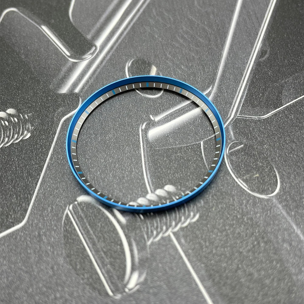 Watch Chapter Ring Double Color with Marker For SKX007 Mods Parts