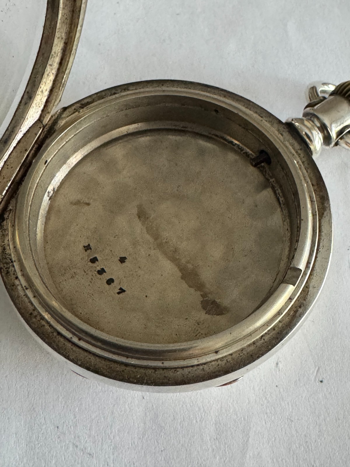 VINTAGE 18 SIZE FAHY’S MONARCH 4OZ COIN SILVER CLAM SHELL POCKET WATCH CASE
