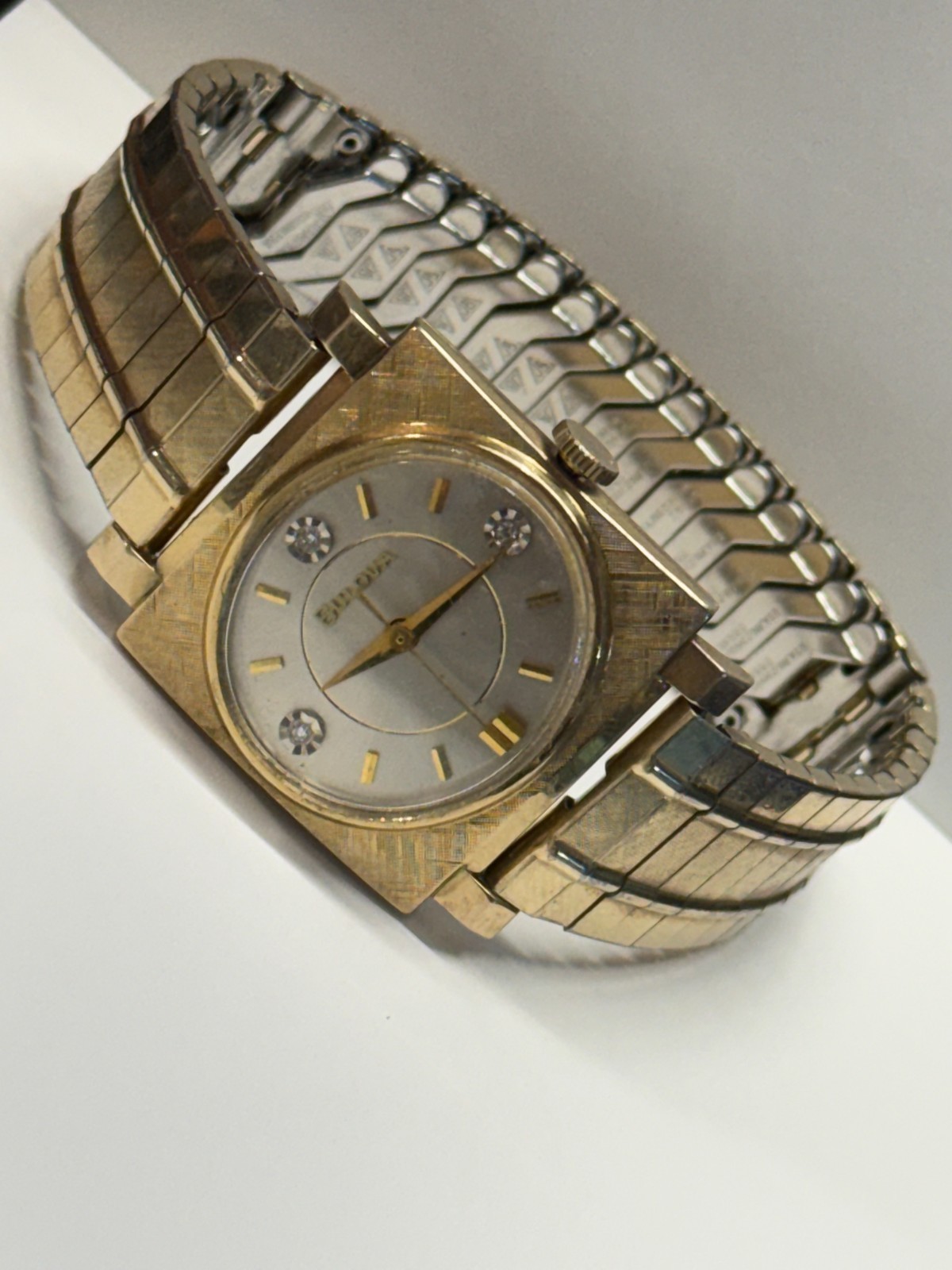 Bulova 21 Jewel Diamond Dial 10BZC Movement GF Case Watch