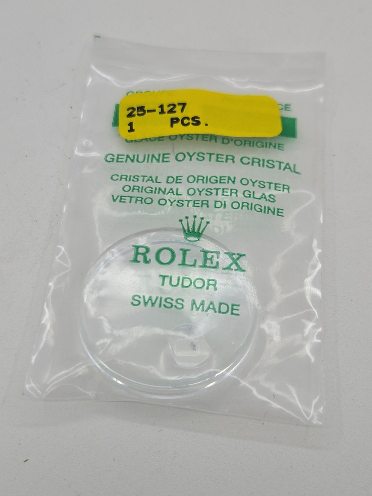 Rolex Plexiglass 25 – 127 , New Old Stock