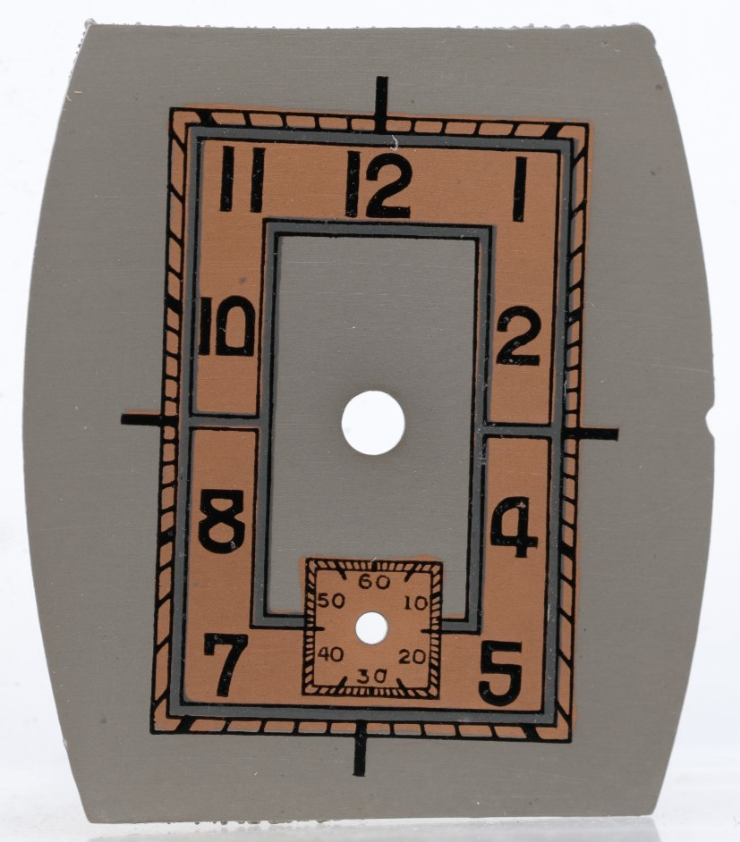 NOS ART DECO TRENCH WRIST WATCH DIAL 20.74×23.84mm (HL)