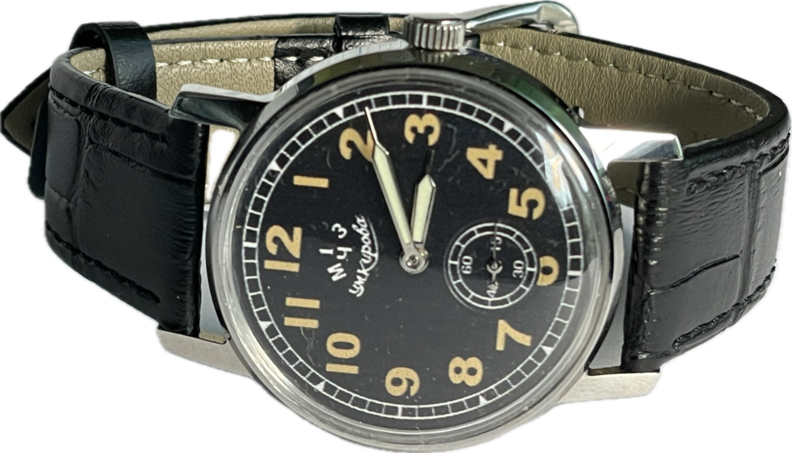 POBEDA 1 MCHZ 2 kv 52 year 15 JEWELS WRISTWATCH USSR