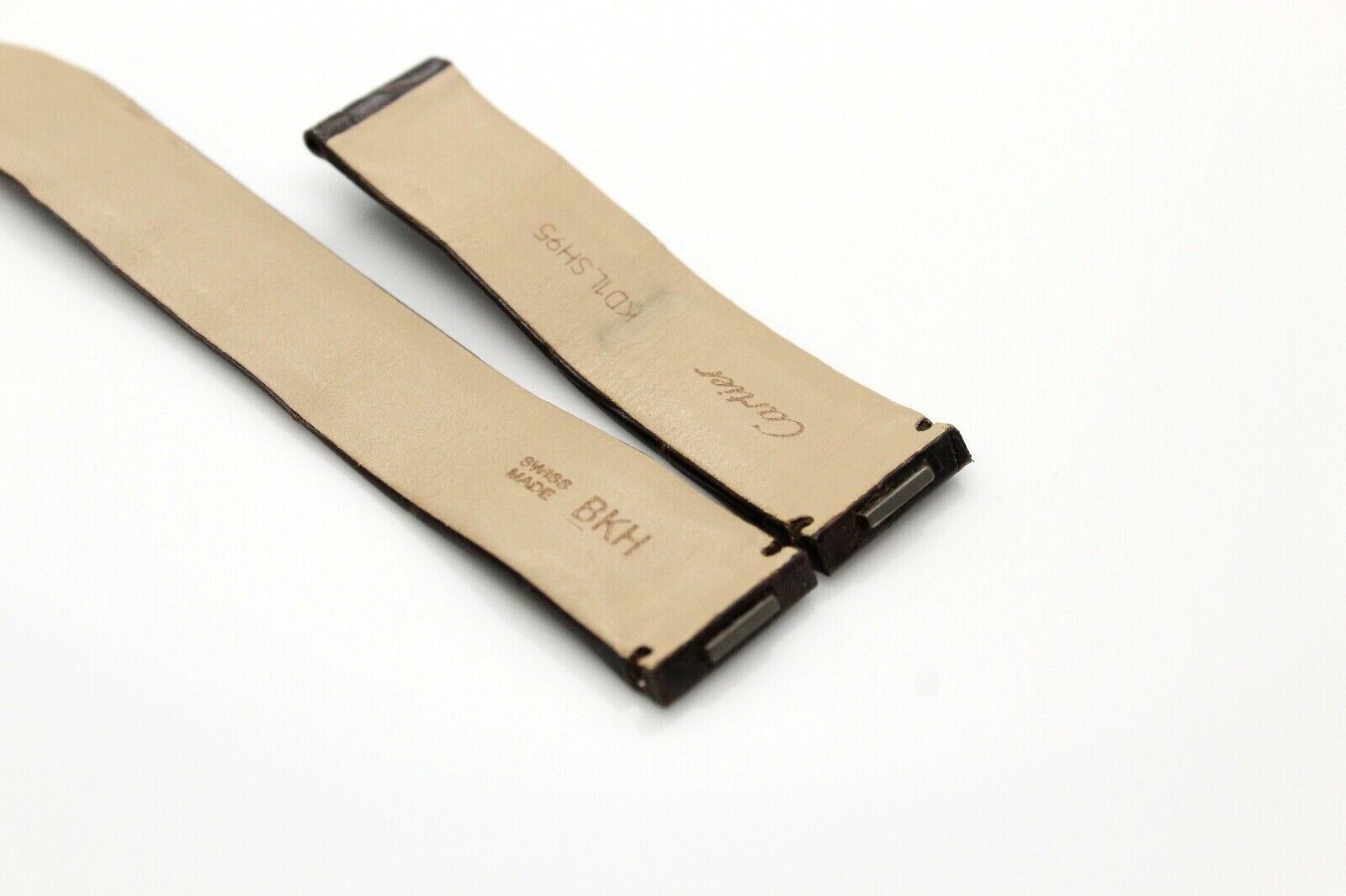 New Cartier Band Alligator Dark Brown 18.4 mm x 16 mm length 100 by 65 mm #7