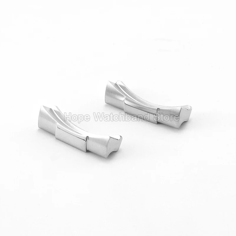 20mm 21mm Watchband End Links Curved For Yacht-Master Daytona Black Submariner