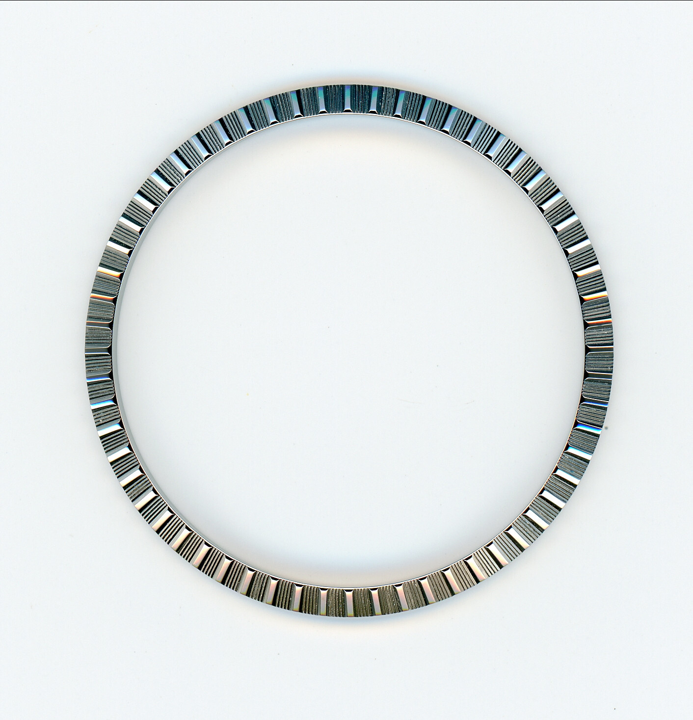 Engine Turned Bezel for DJ 36 mm 1600 & 16000 series Stainless Steel, BEAUTIFUL!