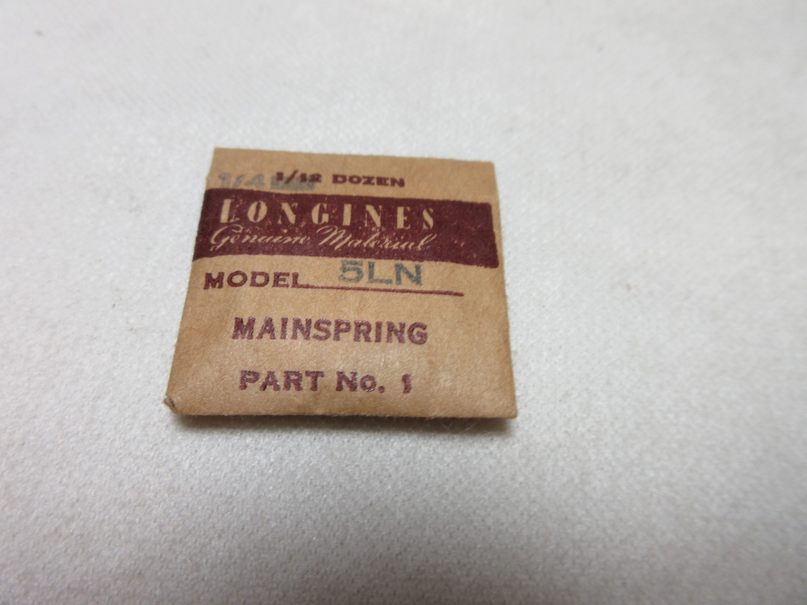 LONGINES WATCH MAINSPRING #1 MODEL 5LN WATCHMAKER REPLACEMENT REPAIR PART #82