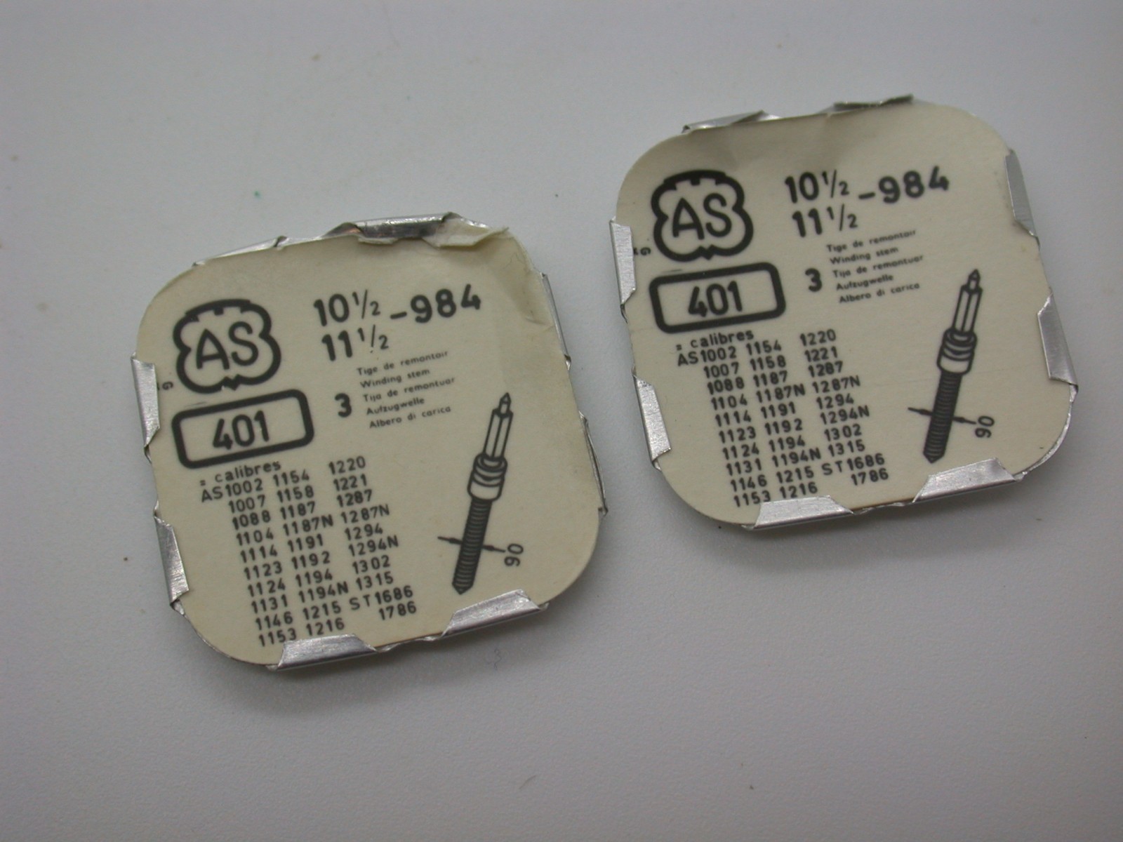 AS (A Schild) Winding Stem Part #401 Calibre 954 – 1736 Watch Repair Part New