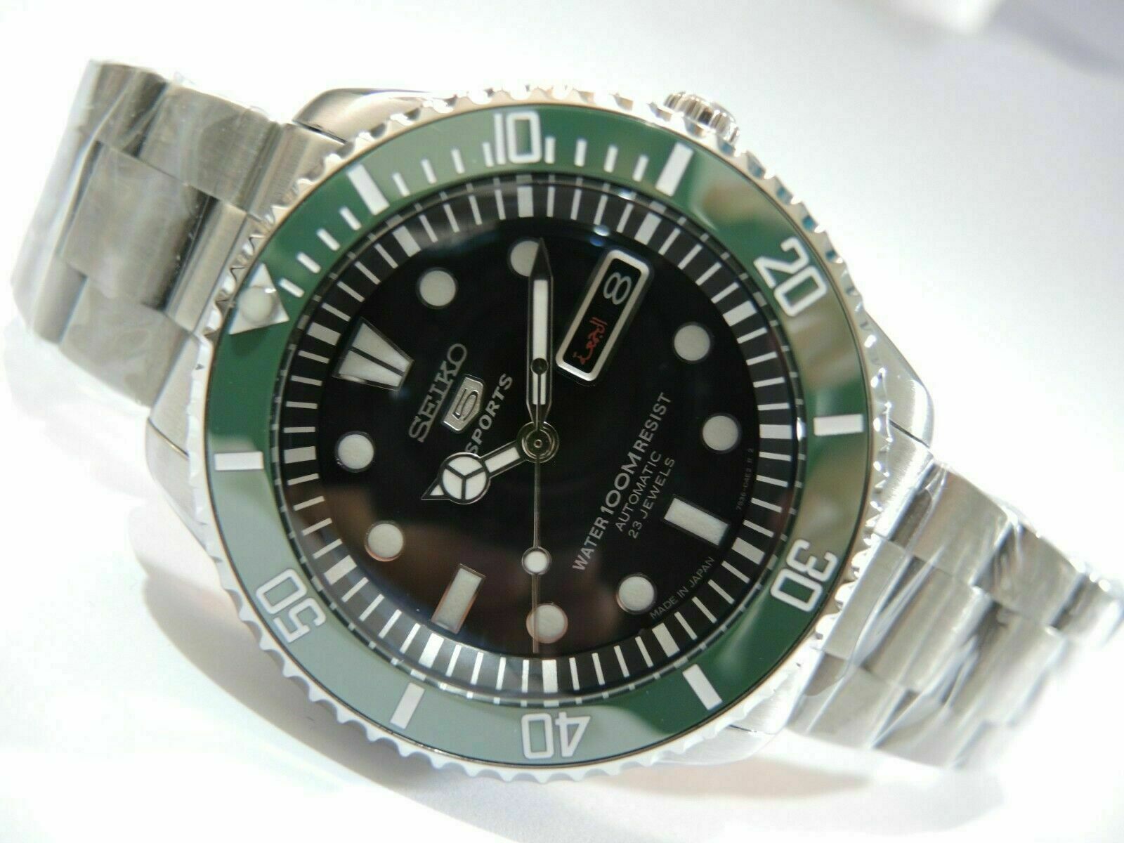 NEW BLACK GLOSSY DIAL & M.T. LARGE DIVERS SNZF17 SEA URCHIN 7S36-03C0 MENS WATCH