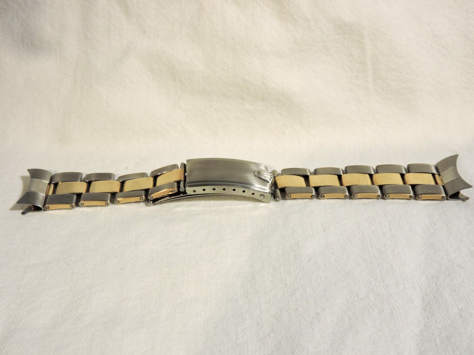Rolex U.S.A. C & I Vintage Rivet Band 14K GOLD/Steel 20mm from 1950’s VERY RARE!