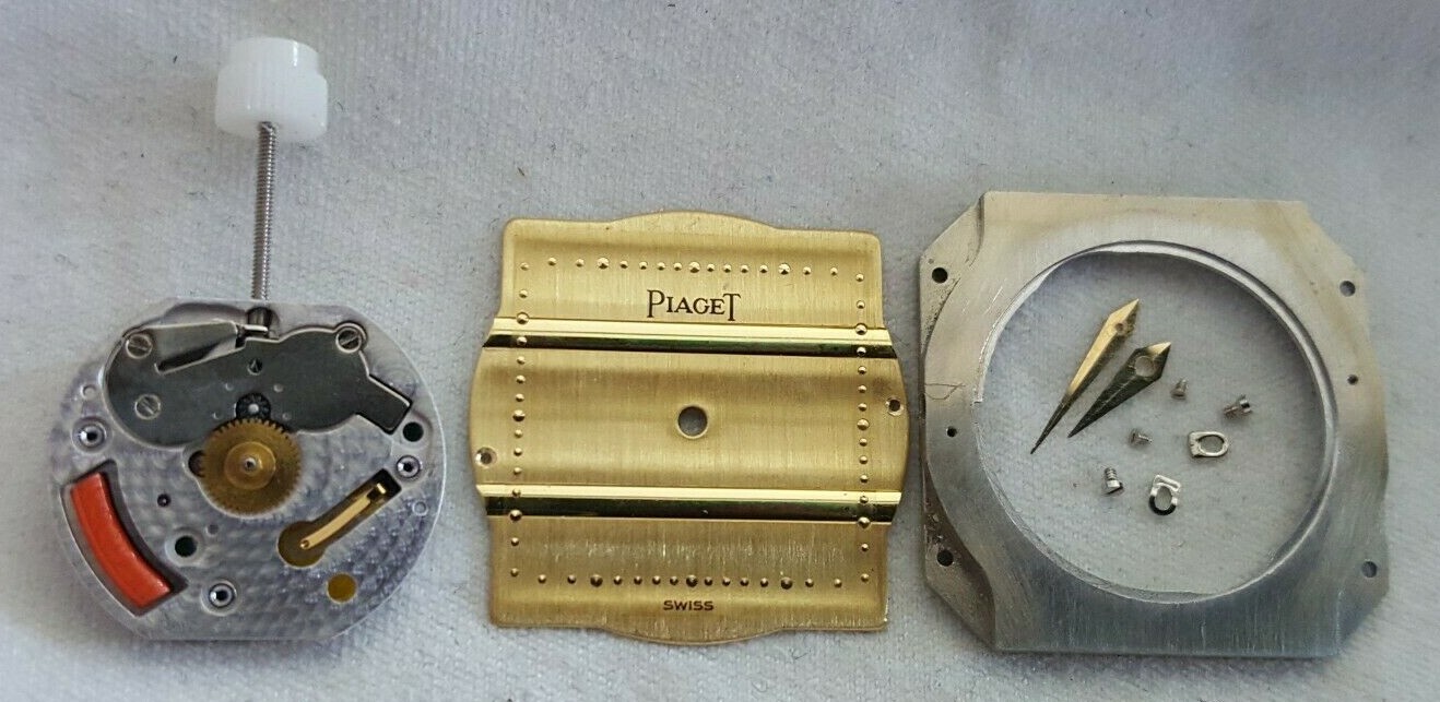 Piaget Polo Movement Caliber 858P + Dial + Hour & Minute Hands + Casing Ring