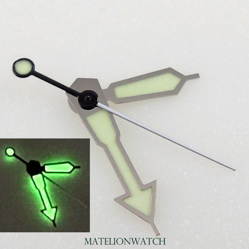 Green Luminous Watch Hands Parts Fit For NH35A NH36A 7s26 4r15 7002 Movement