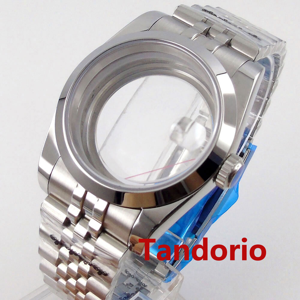 Stainless Steel Watch Case 36mm For NH35 NH36 MIYOTA 8215 Mingzhu 2813 Movement