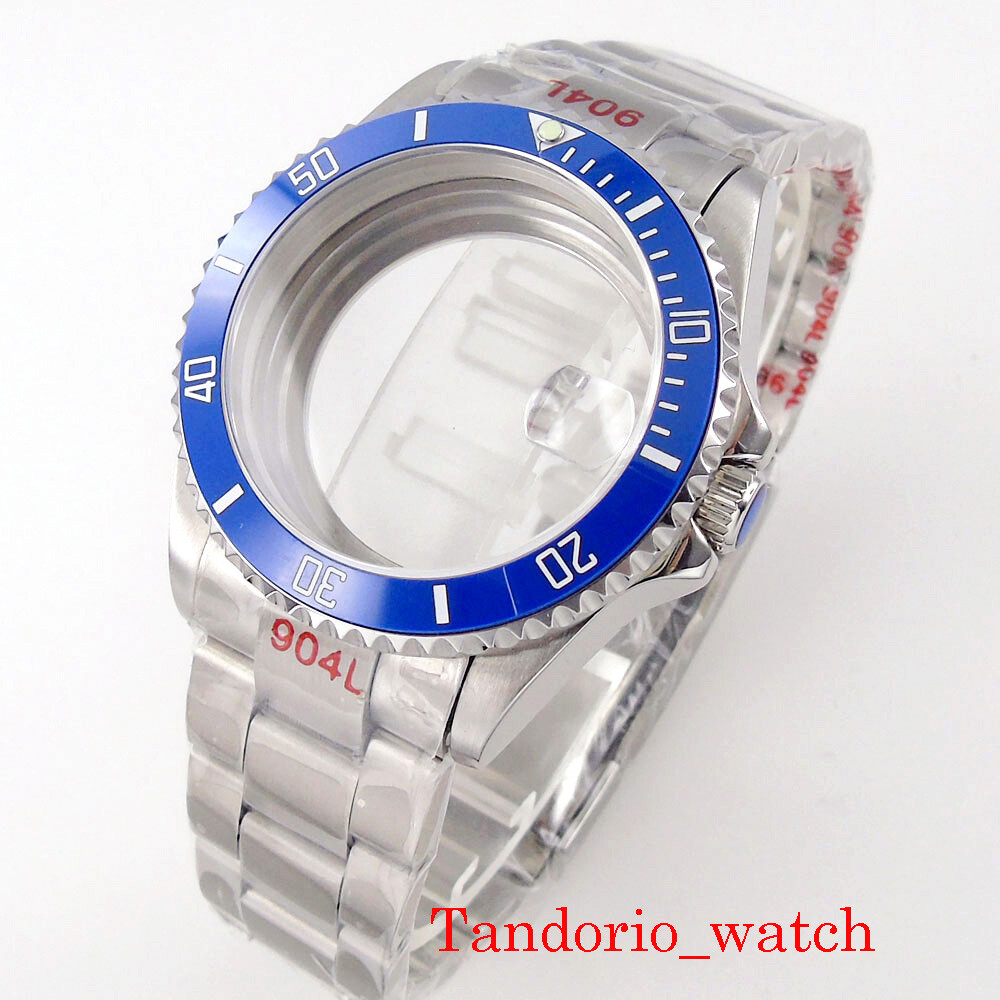 38mm/40mm Stainless Steel Watch Case Sapphire Glass Fit NH34 NH35 NH36 Oyster