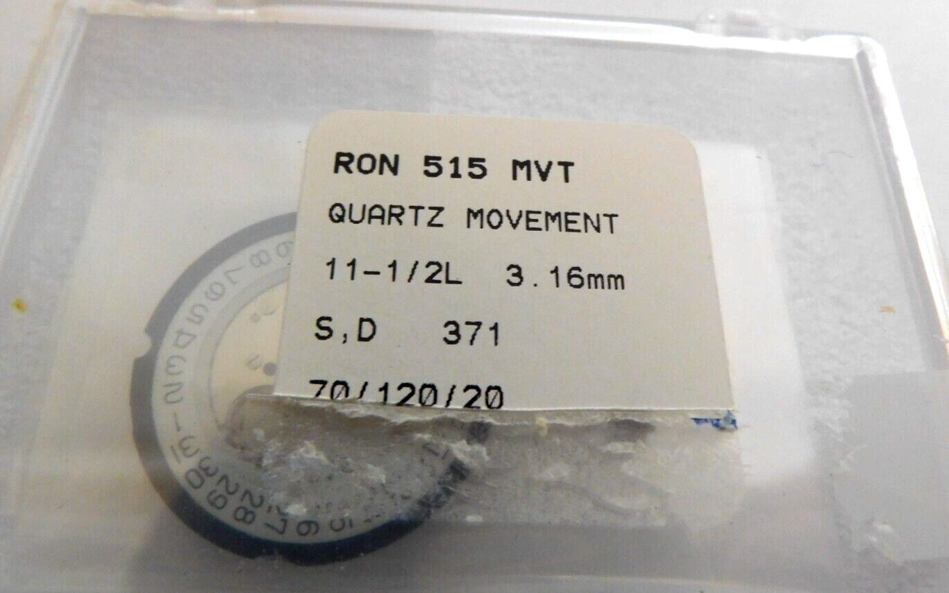 VINTAGE – RONDA 515. 1 JEWEL. QUARTZ MOVEMENT. SKU A 135-22