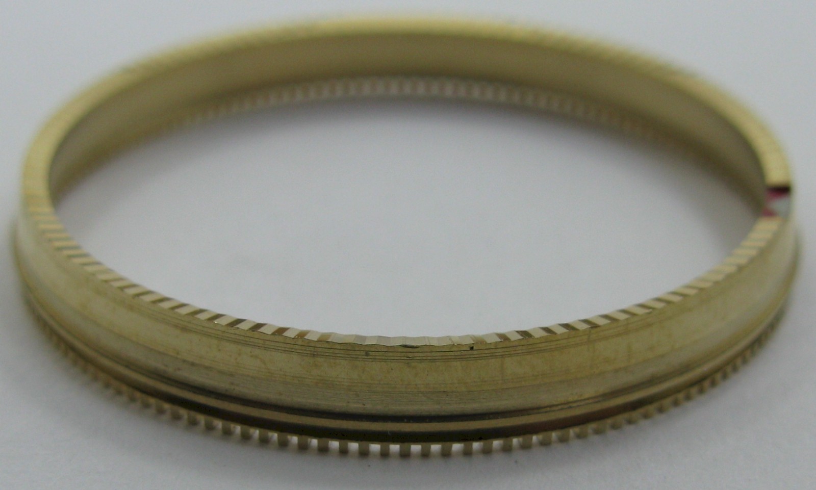 Seiko 4006 A Bell-Matic watch parts gilt inner rotating bezel or chapter