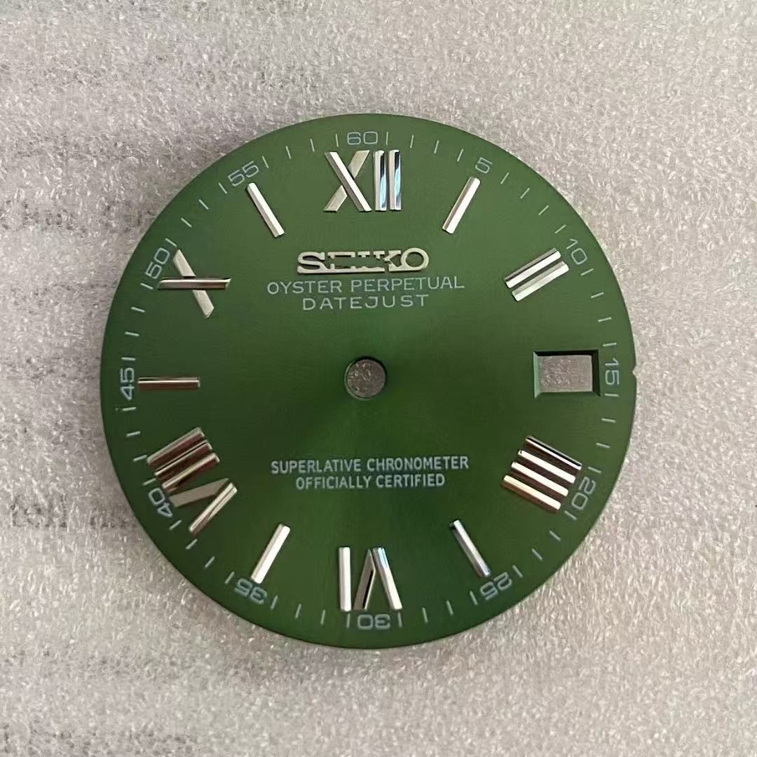 28.5mm NH35 Dial Single Date Dial No Luminous for Mod S Logo Watch Parts