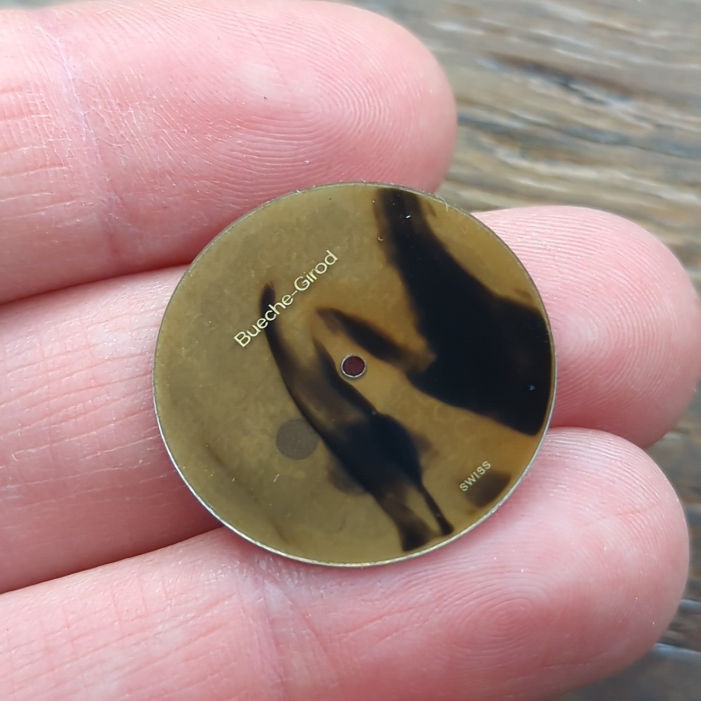 Genuine Beuche Girod Tiger Eye Watch Dial Part, 28mm (Z49)