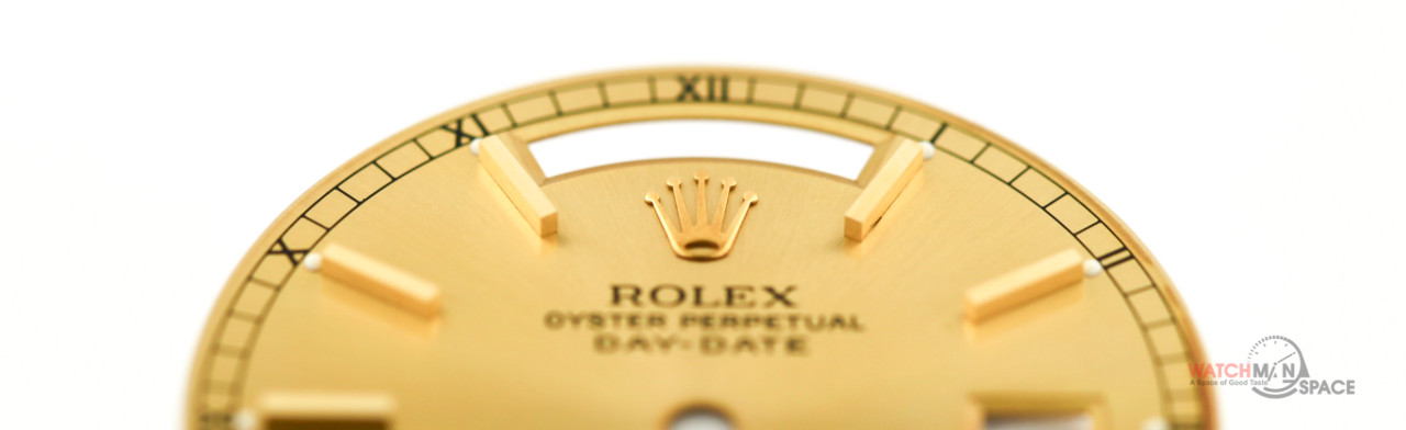 Original Men’s Rolex DayDate 36mm 18238 18038 Champagne Stick Dial 18KY #L16