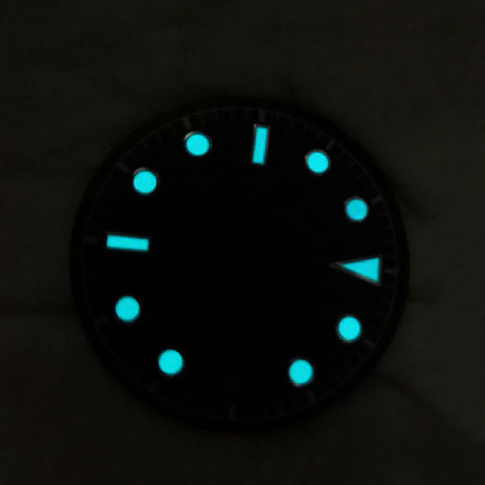 30.5mm Watch Dial Blue Luminous Dial for N395 Automatic Movement Accessories