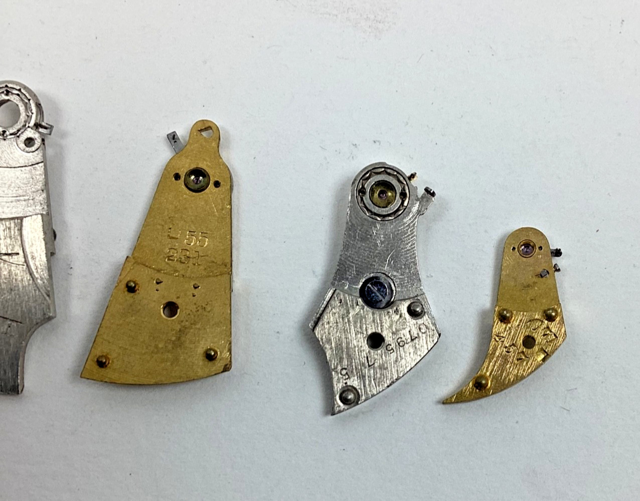 Lot of Watchmakers Pocket Watch Balance Cock Bridge Parts Repair Stempunk