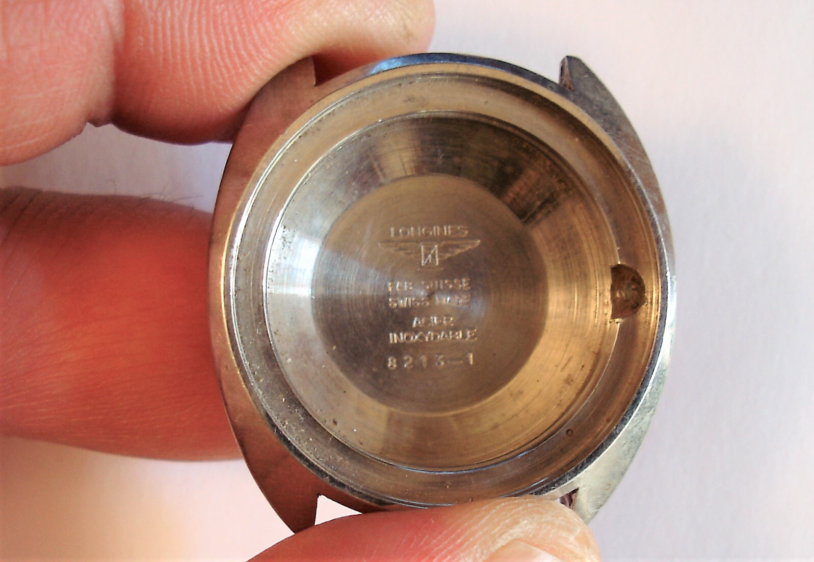 Longines Admiral 505 Vintage Watch Case Ref.8213, Steel, 39mm, 1960s